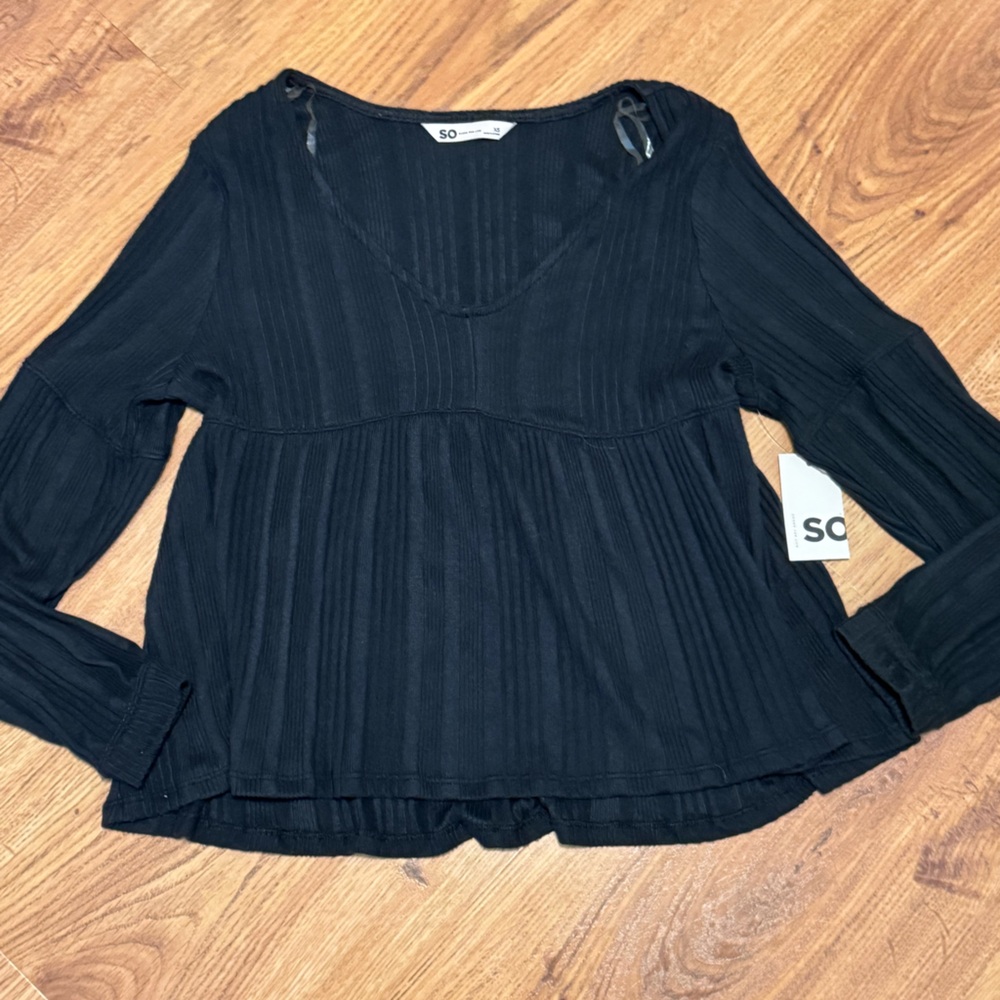 NWT SO Peplum Babydoll Top sz XS